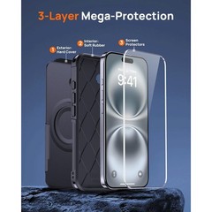 For iPhone 16 Plus Case w/ 10 FT Military Shockproof Heavy Duty Protection Cover