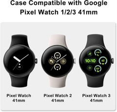 9PCS Watch Case & Screen Protector for Google Pixel Watch 1/2/3 41mm Soft TPU