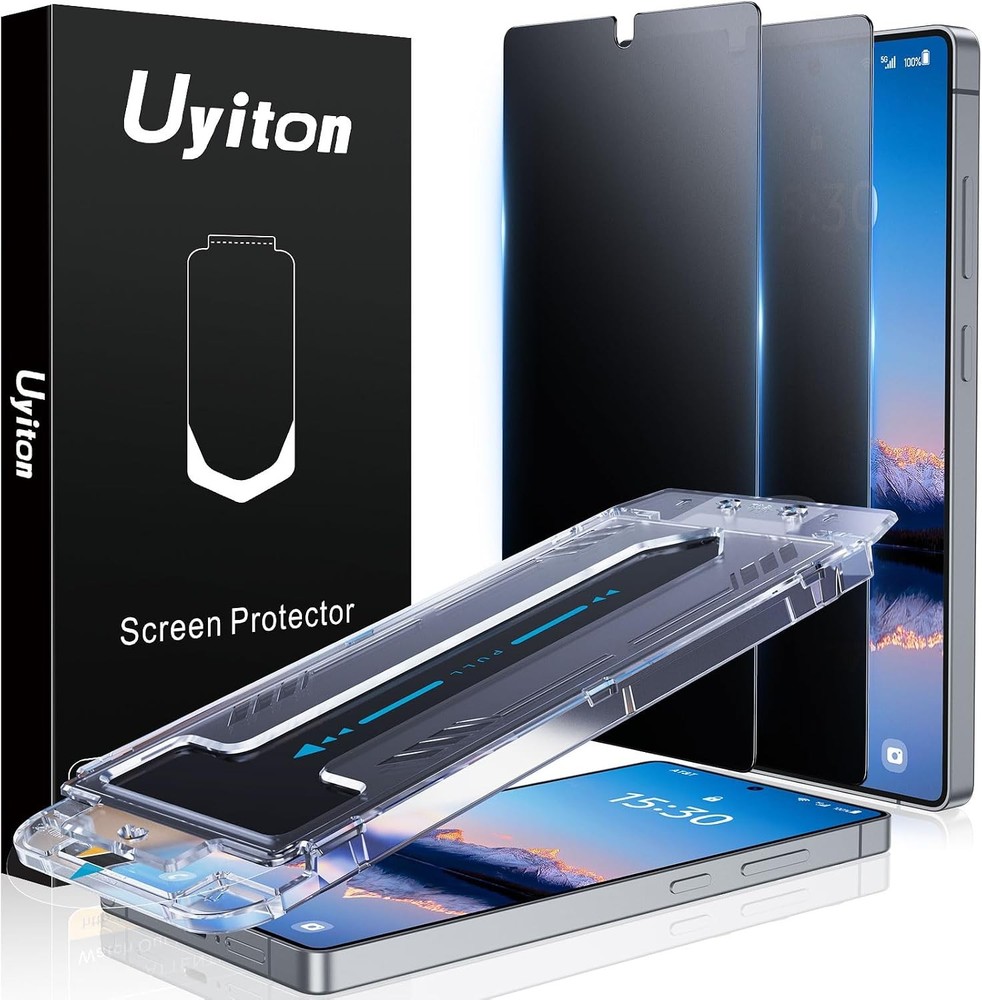 2 Pack Matte Black Privacy Screen Protectors for Samsung Galaxy S25 Ultra