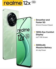 Realme 12X 5G 6GB+128GB 120Hz 5000mAh Dimensity 6100+ Android Smartphone Global