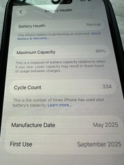 Apple iPhone 15 128GB Black 5G 6.1in 48MP iOS MTLV3LL/A Cracked Back