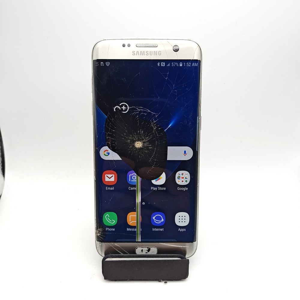 Samsung Galaxy S7 edge G935T (T-Mobile) – 32GB Silver – DAMAGED #2963