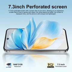A17 Pro Max Unlocked Phone 5G, 16GB+1TB Dual SIM Cell Phone，7.3″ HD Display