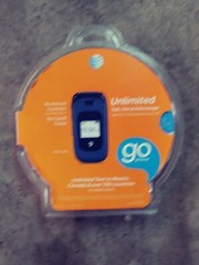 Z222 Dark Blue Flip Phone 3G AT&T Pre Paid GoPhone Brand New RS# 17-8881