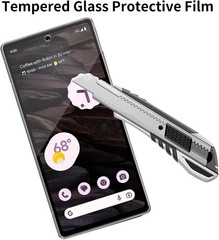 4 Pack of 9H Hardness Tempered Glass Protectors for Google Pixel 6a & 7a