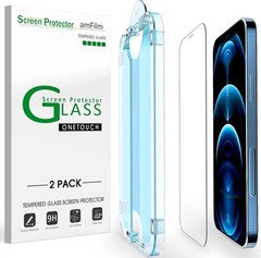 2PCS Screen Protector for iPhone 12 Pro Max 6.7 Inch Tempered Glass Case Friendl