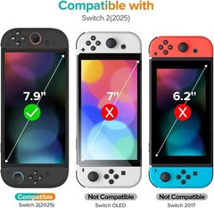 4-Pack Tempered Glass Screen Protector & Anti-Scratch for Nintendo Switch 2 2025