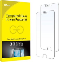 Screen Protector for iPhone 8 Plus and iPhone 7 Plus 5.5-Inch, Tempered Glass Fi