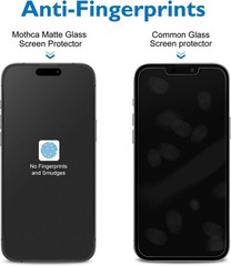Matte Glass Screen Protector for iPhone 17 & iPhone 16 Pro 6.3 Inch Anti-Glare C