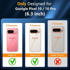 Shockproof Green Translucent Matte Phone Case for Google Pixel 10 Pro/10, Slim &