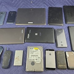 19 pcs Assorted Cell Phones, Tablet Mis. Electronic Parts, Scrap Gold Recovery