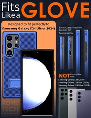 Designed for Samsung Galaxy S24 Ultra Case with Belt Clip Holster – Navy Blue