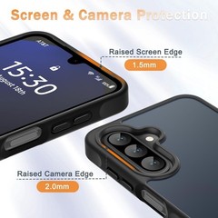 Samsung Galaxy A17 5G Case, Matte Phone Case with Screen Protector, Slim Cover