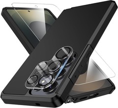 Samsung Galaxy S25 Ultra Phone Case with Tempered Glass Screen Protector and Len
