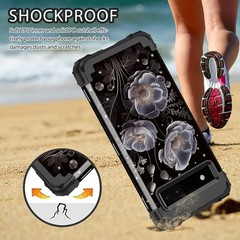 Heavy Duty Full Body Shockproof Protection Case for Google Pixel 6A, Black