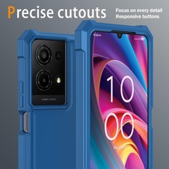 For TCL K32/K33 5G 2025 Phone Case with Tempered Glass Screen Protector,Slim Sof