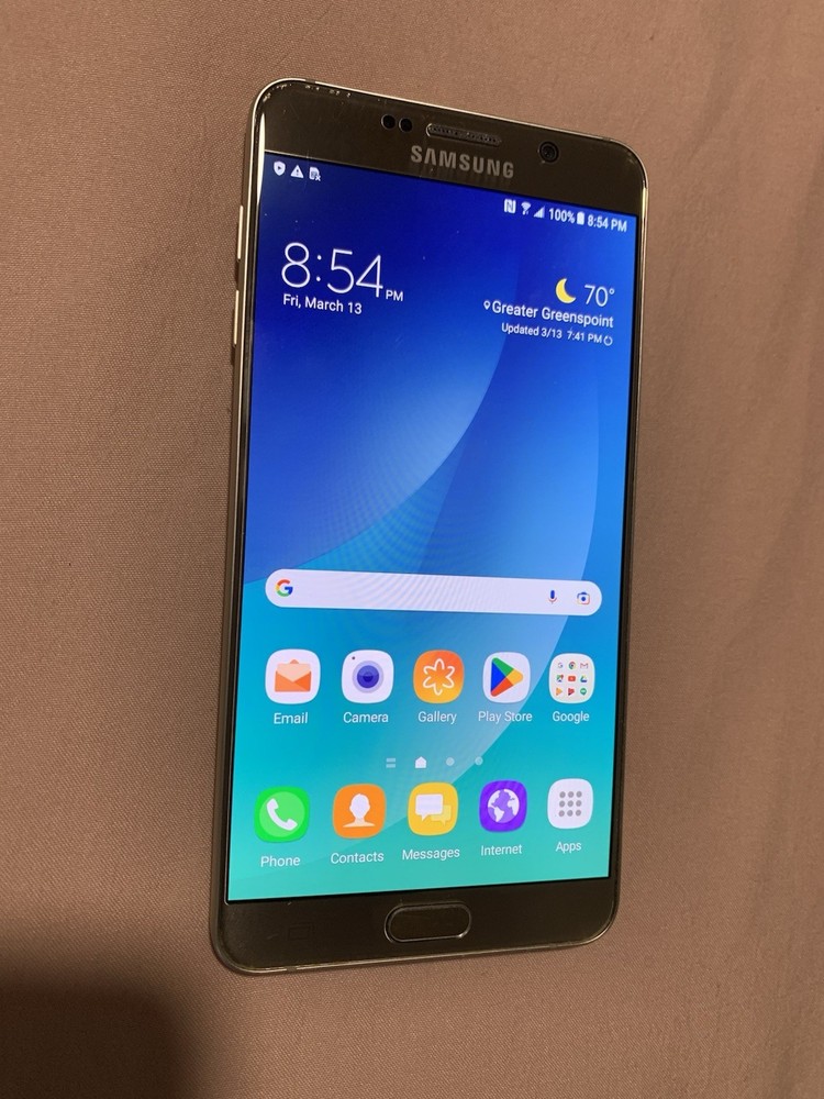 Original Samsung Galaxy Note 5 N920P 32GB Sprint Unlocked SMARTPHONE GOOD GOLD