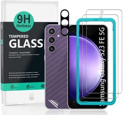 2PCS Screen Protector & Camera Lens Protector for Samsung Galaxy S23 FE 6.4 Inch