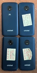 Lot of 4 [BROKEN] Motorola Cruise XT1921-2 (Cricket) Blue Smart Phone Crack