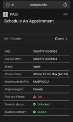 Apple iPhone 15 Pro Max – 256 GB – Black (Unlocked) READ DESCRPTION! FREE SHIP