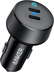 40W 2-Port USB C Car Charger, PowerIQ 3.0 Adapter for iPhone 17, Galaxy S