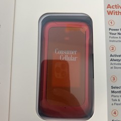New Consumer Cellular Iris Flip Phone (8GB) 5.0MP Camera 4G LTE