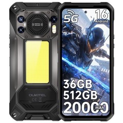 2026 OUKITEL WP61 5G Rugged Smartphone 36GB+512GB 1200LM Light 20000mAh 6.8″ NFC