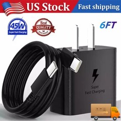 35W Type Usb-c Super Fast Wall Charger 3FT Charging Cable Fit Samsung Galaxy S23