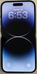 CRACKED BACK GLASS, GSM UNLOCKED BLACK iPhone 14 PRO, 256GB A2650 MQ0N3LL/A.