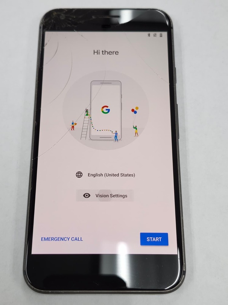 DEFECTIVE – Google Pixel XL – 128GB – Black – Unlocked – G020J – 12542