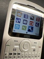 Telcel PCD Push button Phone Prepaid White Used Reset