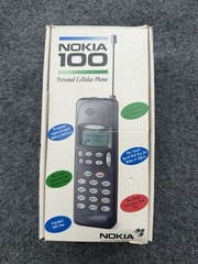 Nokia Vintage 1990’s Model 100 Brick Cell Phone Box, UNTESTED