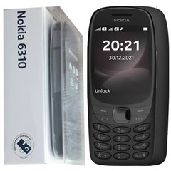 BNIB Nokia 6310 (2021) Dual SIM 8MB ROM + 16MB RAM Black Unlocked 2G GSM