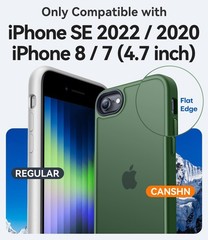 Matte Case for iPhone SE 3/2 2022/2020 iPhone 8/7 4.7 Inch Military Drop Certifi