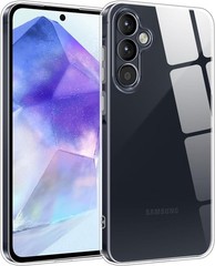 Phone Case for Samsung Galaxy A55 5G, Clear Shockproof Protective Bumper Cover