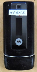 Motorola W385 – Black and Silver ( Verizon ) Rare Cellular Flip Phone – No Back