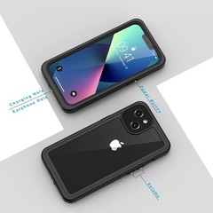 iPhone 13 Case, IP68 Waterproof Dustproof Shockproof Cases with Built-in Screen