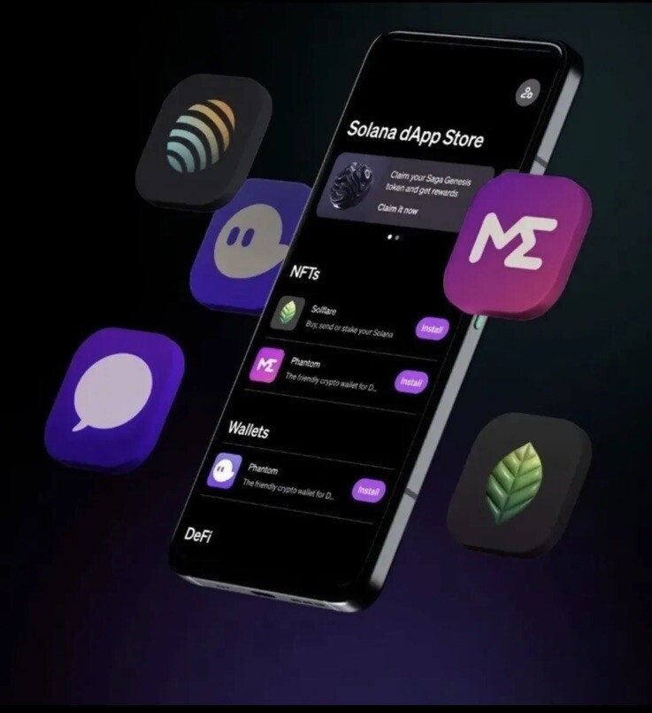 Solana Mobile Saga Phone (with 30M unclaimed $BONK and able to farm $MOBILE)