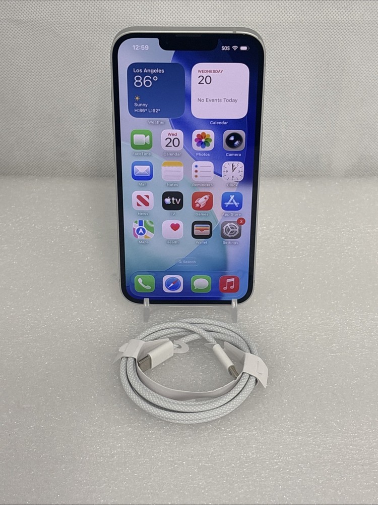 Apple iPhone 16e – 128 GB – White (AT&T) *Scratched*