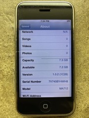 Apple iPhone 1st Generation – 16GB – Black A1203 (GSM) iOS 1.0.2