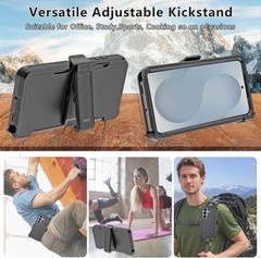 Samsung Galaxy S26 Ultra Case with Belt Clip Holster and 2X Screen Protector