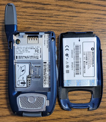 Motorola i760 – Blue and Silver ( Nextel ) Rare iDEN Flip Phone w/ 3 Games