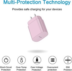 25W USB-C Fast Charger Block for iPhone 17/16/Samsung Galaxy S25/S24 10FT