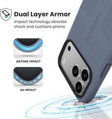 Speck CANDYSHELL Grip Case for iPhone 17 Pro Max – Mystery Blue/Faded Denim