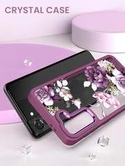 Samsung S21 5G Case Floral Military Grade Drop Tested Hard Back & Soft Edge Cove