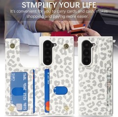 for Samsung Galaxy Z Fold 6 Wallet Case PU Leather Card Holder RFID Blocking