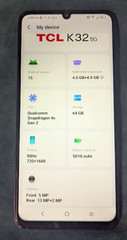 TCL K32 5G Black 64GB T513W (Metro)