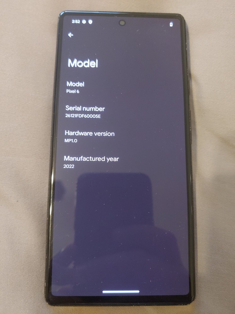 *READ* Google Pixel 6 – G9S9B – 128GB – Stormy Black (Unlocked)