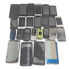 Lot of 20pcs Assorted Cell Phones For Parts, Scrap or Gold Recovery