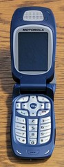 Motorola i760 – Blue and Silver ( Nextel ) Rare iDEN Flip Phone w/ 3 Games